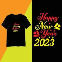 2023 t-shirt ontwerp typografie vector