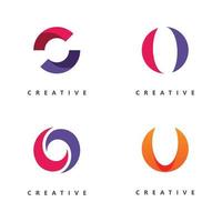 brief O logo vector sjabloon creatief O brief eerste logo ontwerp