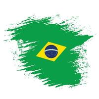 nieuw Brazilië grunge vlag ontwerp vector