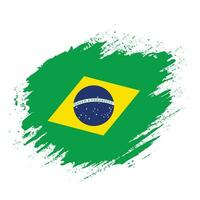abstract Brazilië grunge structuur vlag ontwerp vector