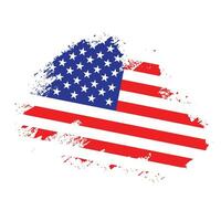 professioneel hand- verf Amerikaans vlag vector