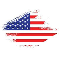 Amerikaans vervaagd grunge structuur vlag vector