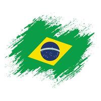abstract kleurrijk Brazilië grunge structuur vlag vector