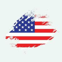 grunge effect Amerikaans vlag ontwerp vector