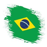 abstract Brazilië grunge structuur vlag vector
