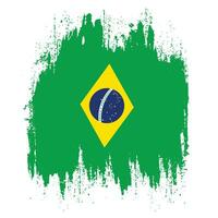 Brazilië grunge structuur vlag vector