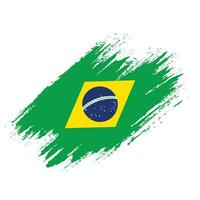 nieuw hand- verf Brazilië abstract vlag vector