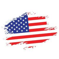 kleurrijk borstel effect Amerikaans vlag vector