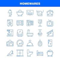 huis waren lijn pictogrammen reeks voor infographics mobiel uxui uitrusting en afdrukken ontwerp omvatten huishoudelijke apparaten huis huis ware huis pan badkamer meubilair icoon reeks vector