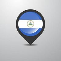 nicaragua kaart pin vector