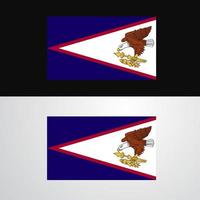 Amerikaans Samoa vlag banier ontwerp vector