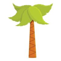 mooi palm boom icoon, tekenfilm stijl vector