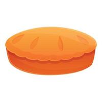 bakkerij appel taart icoon, tekenfilm stijl vector