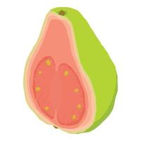 tropisch guava icoon, isometrische stijl vector