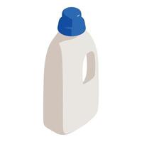 fles schoonmaakster icoon, isometrische stijl vector