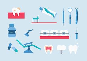 Dentista Icons vector