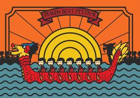 Dragon Boat Festival Illustratie Vector