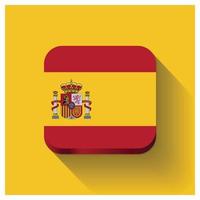 Spanje vlaggen ontwerp vector