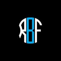 rbf brief logo abstract creatief ontwerp. rbf uniek ontwerp vector