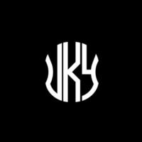 uk brief logo abstract creatief ontwerp. uk uniek ontwerp vector