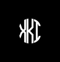xki brief logo abstract creatief ontwerp. xki uniek ontwerp vector