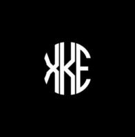 xke brief logo abstract creatief ontwerp. xke uniek ontwerp vector