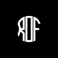 rdf brief logo abstract creatief ontwerp. rdf uniek ontwerp vector