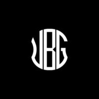 ubg brief logo abstract creatief ontwerp. ubg uniek ontwerp vector