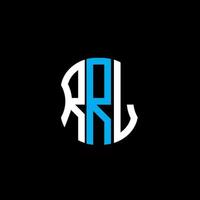 rrl brief logo abstract creatief ontwerp. rrl uniek ontwerp vector