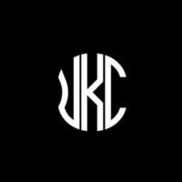 ukc brief logo abstract creatief ontwerp. ukc uniek ontwerp vector