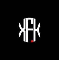 xfh brief logo abstract creatief ontwerp. xfh uniek ontwerp vector