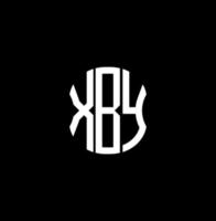 xby brief logo abstract creatief ontwerp. xby uniek ontwerp vector