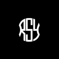 rsy brief logo abstract creatief ontwerp. rsy uniek ontwerp vector