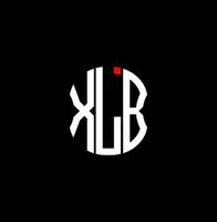 xlb brief logo abstract creatief ontwerp. xlb uniek ontwerp vector