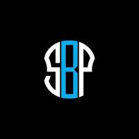 sbp brief logo abstract creatief ontwerp. sbp uniek ontwerp vector