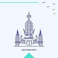 swayambhunath horizon vector illustratie