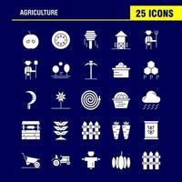 landbouw solide glyph icoon pak voor ontwerpers en ontwikkelaars pictogrammen van landbouw appel land boerderij landbouw boerderij landbouw voedsel vector