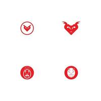 duivel logo vector ontwerp en symbool icoon illustratie