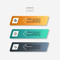 eenvoudige rechthoekige label infographic set vector