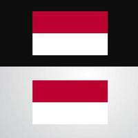 Indonesië vlag banier ontwerp vector