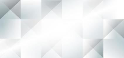 abstracte banner met witte en grijze geometrische elementen vector