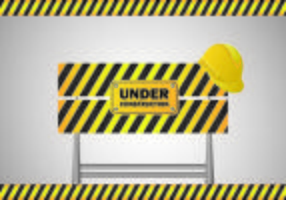 Under Construction Sign Vector