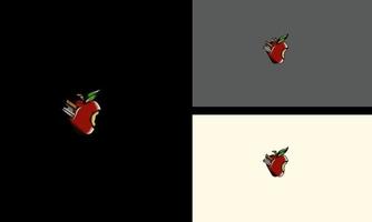 rood appel vector illustratie logo ontwerp