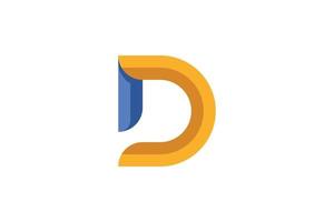 abstracte letter d-logo vector