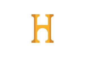 kleurrijk brief h logo vector