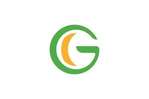 creatief brief g logo vector