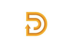 abstracte letter d-logo vector