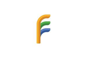 brief f logo abstract vector