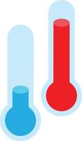 thermometer illustratie in 3d isometrische stijl vector