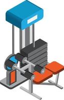 gewicht hijs- uitrusting illustratie in 3d isometrische stijl vector